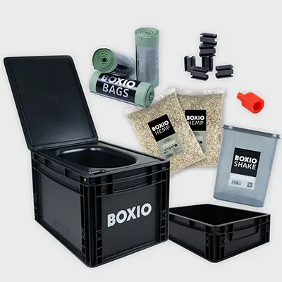 Boxio con alzador baño seco camper