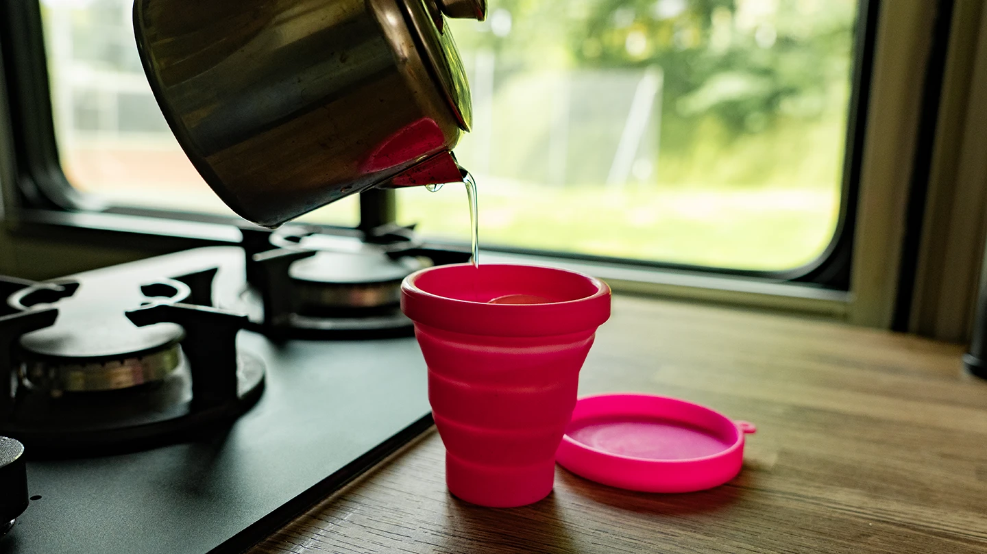 Menstruación en furgoneta camper copa menstrual destino camper