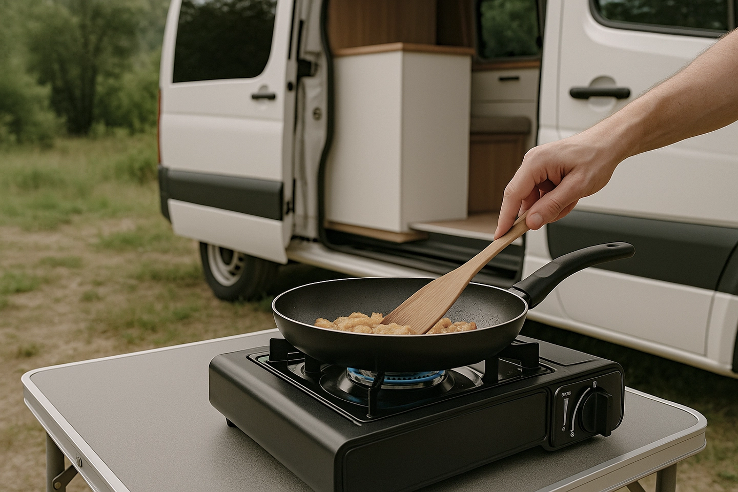 cocina camper fogon portatil campingaz