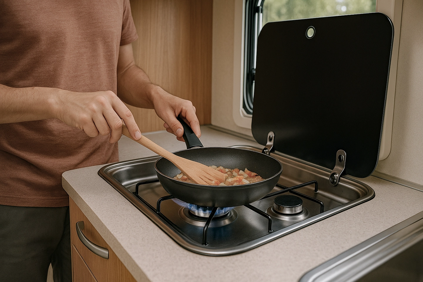 cocina camper gas glp