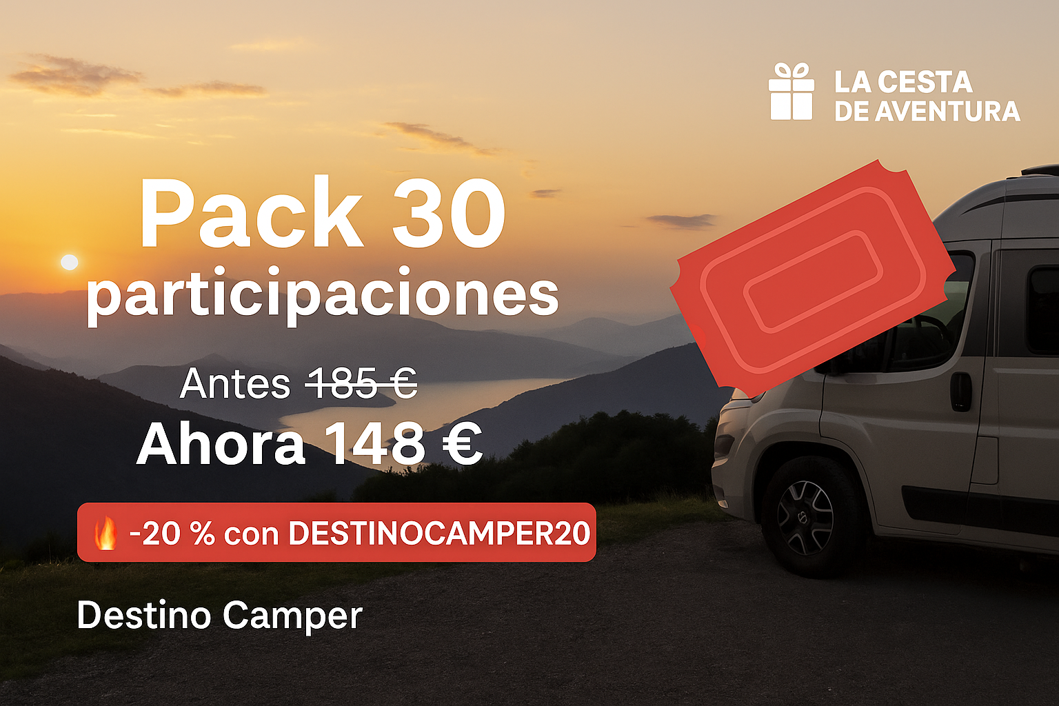 La Cesta de Aventura Pack 30 participaciones