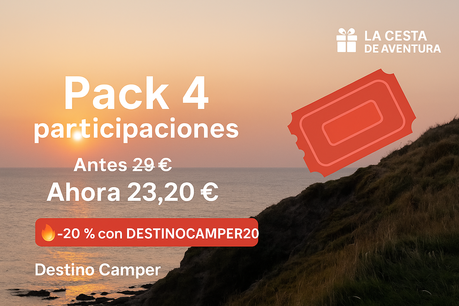La Cesta de Aventura Pack 4 participaciones
