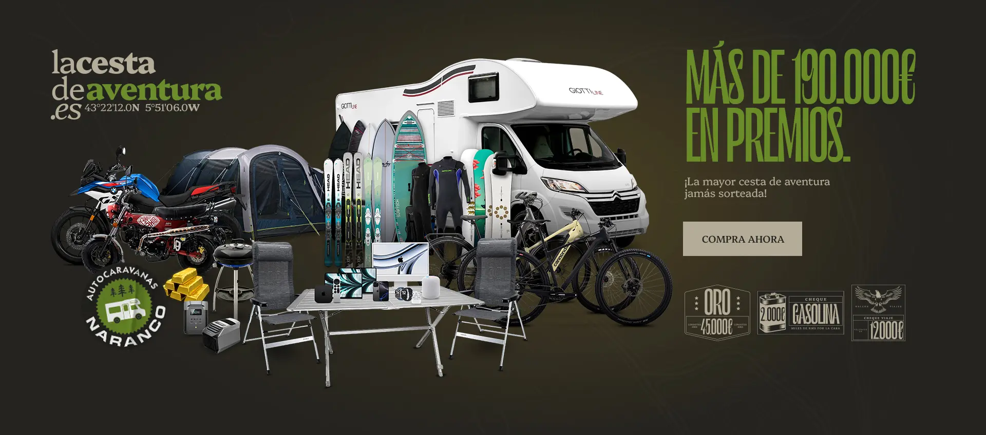la cesta de la aventura camper premio completo la cesta de la aventura camper premio completo