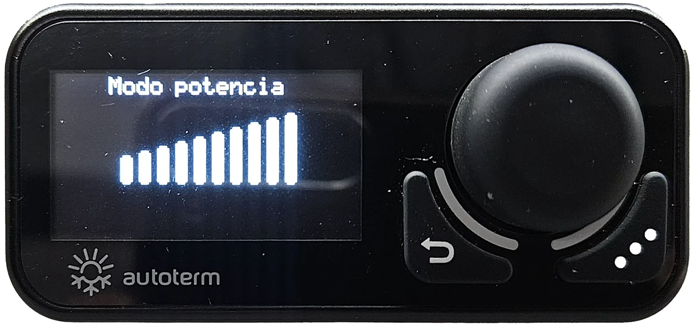 calefaccion estacionaria tira humo blanco modo potencia