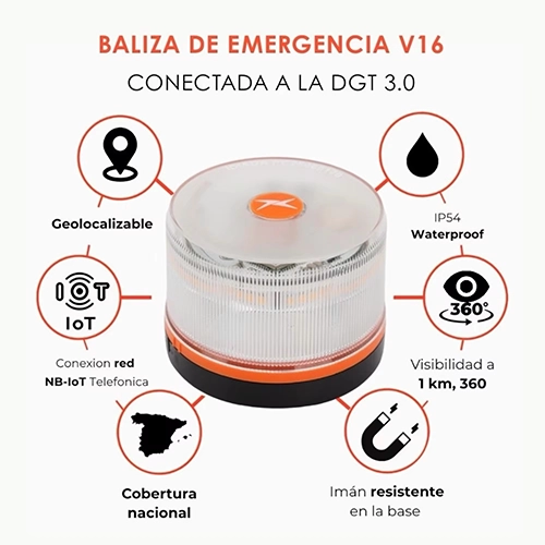 Baliza V16 homologada