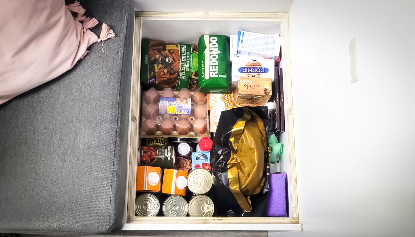 despensa camper arcon de reservas