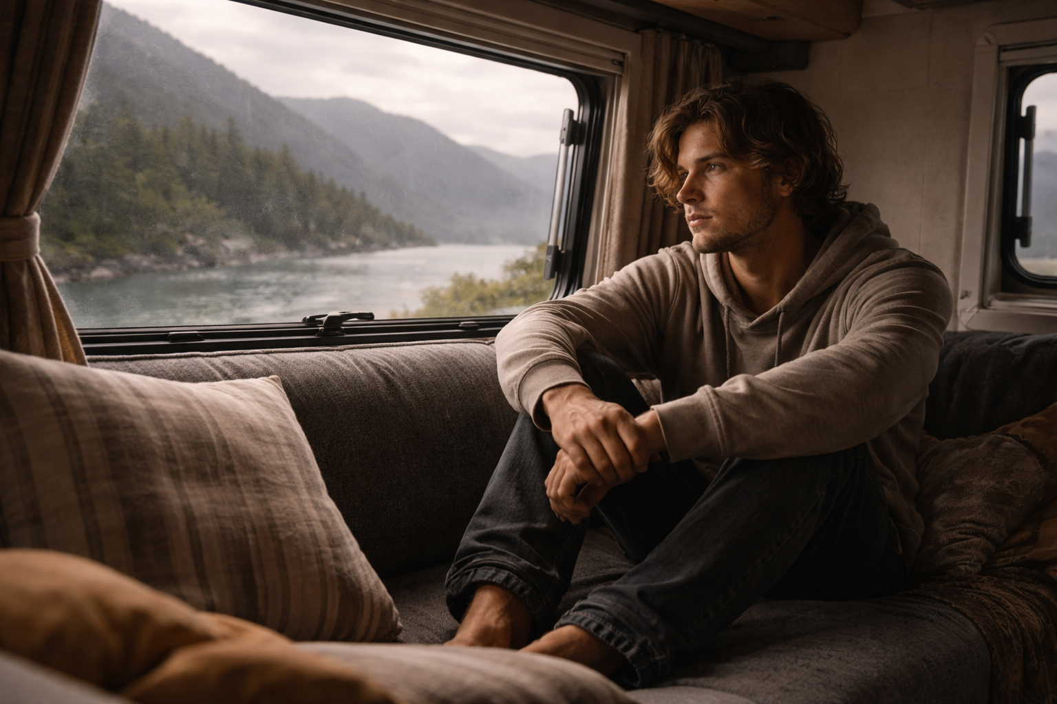 estado de ánimo bajo mientras viajas en camper