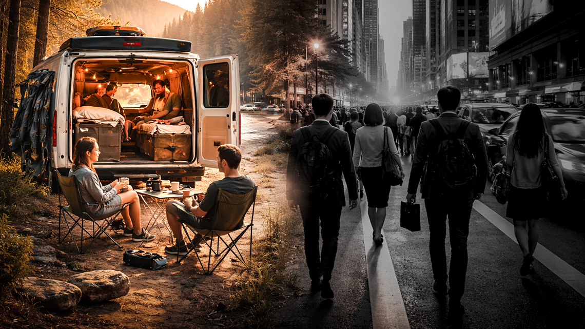 vivir sin casa fija comparacion entre vidas destino camper