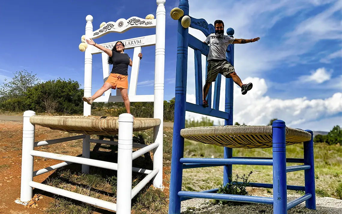 Ruta de las Sillas de Castellón en camper gen viajero en destino camper