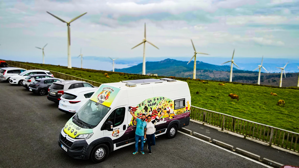 guia de galicia para viajaren furgoneta camper y autocaravana APARCAMIENTO VIXIA HERBEIRA