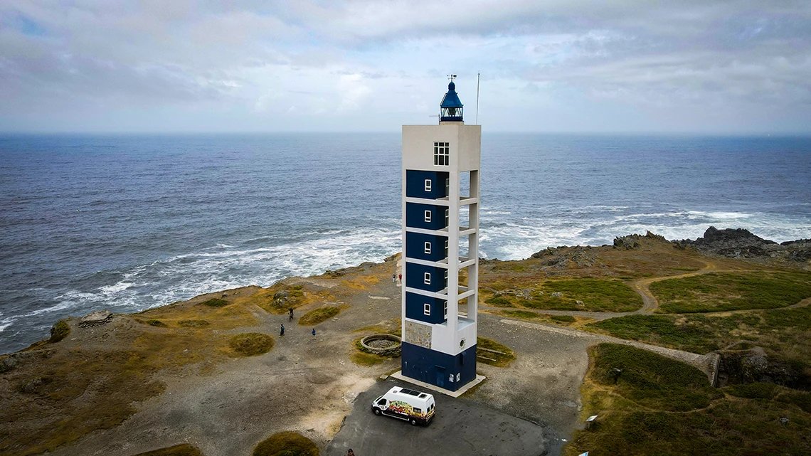 guia de galicia para viajaren furgoneta camper y autocaravana FARO DE MEIRAS DE VALDOVIÑO