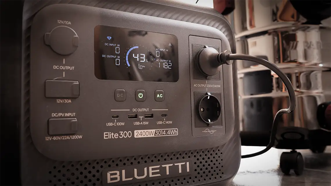 opinion Bluetti elite 300 utilzando la bateria con herramientas industriales