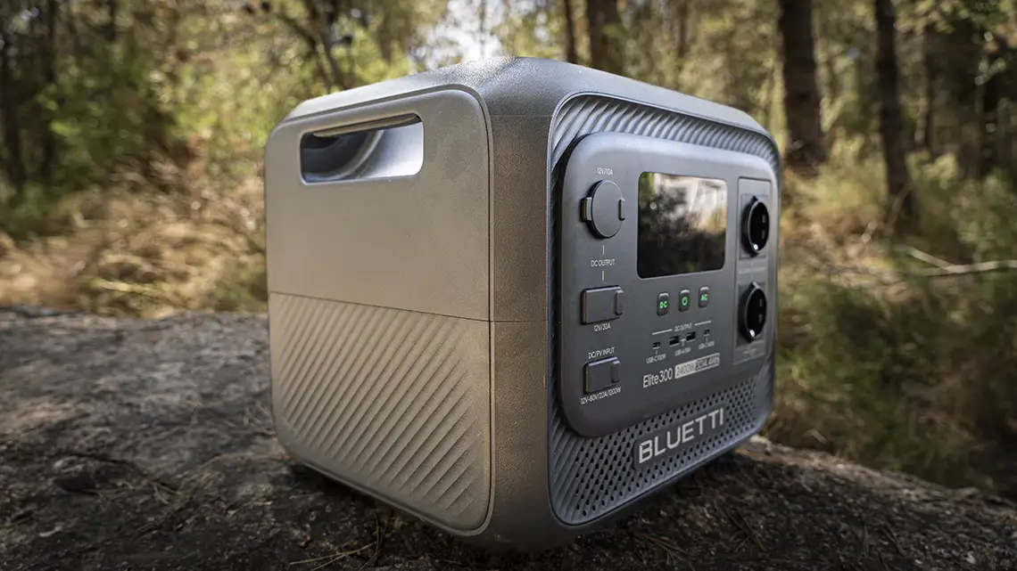 opinion review estacion de carga bluetti elite 300 tamaño compacto destino camper