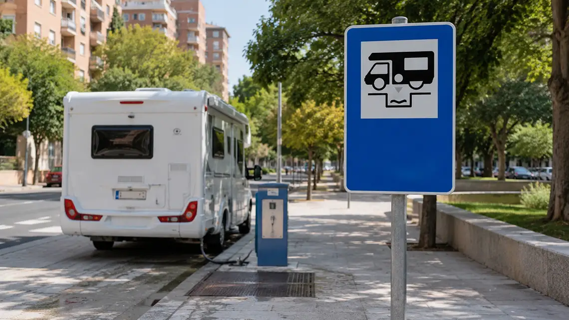 Dónde aparcar y pernoctar en autocaravana 2026 señal s128