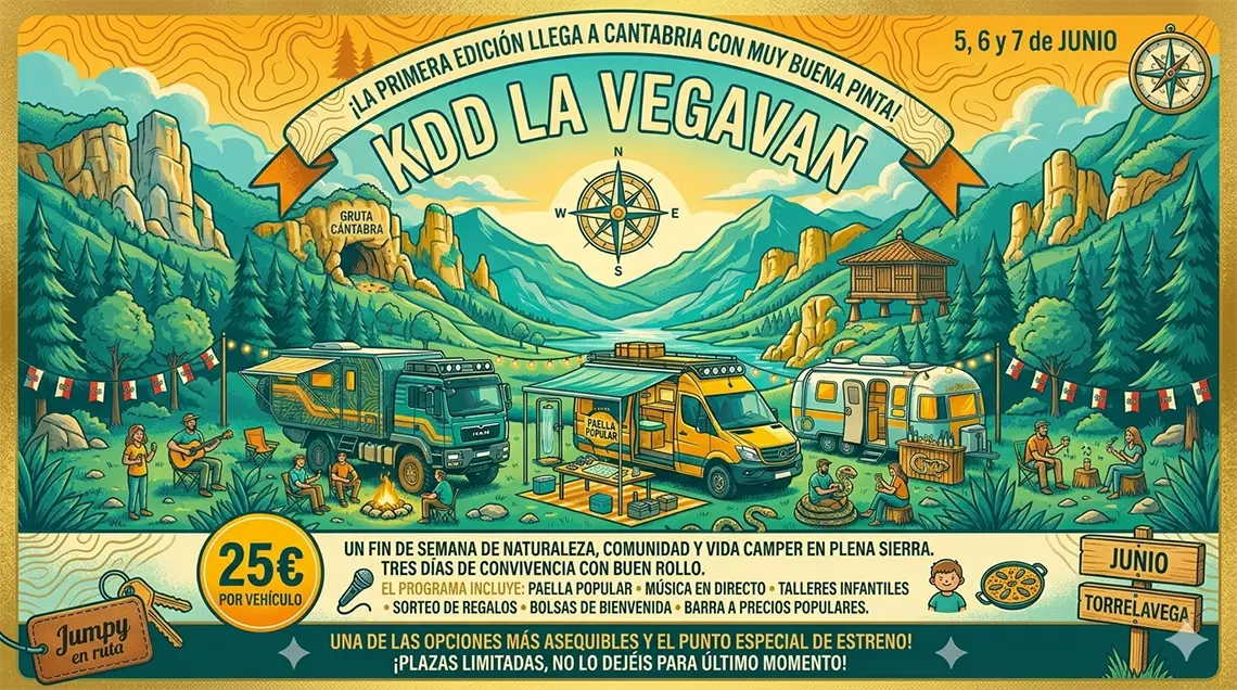 Kdd Vegavan quedadas camper verano 2026